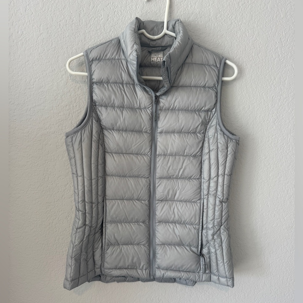 Women’s Light Grey / Silver Vest - Lightweight, Packable, Weatherproof